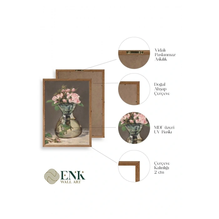 Edouard Manet Ahşap Çerçeveli Tablo 50 x 70