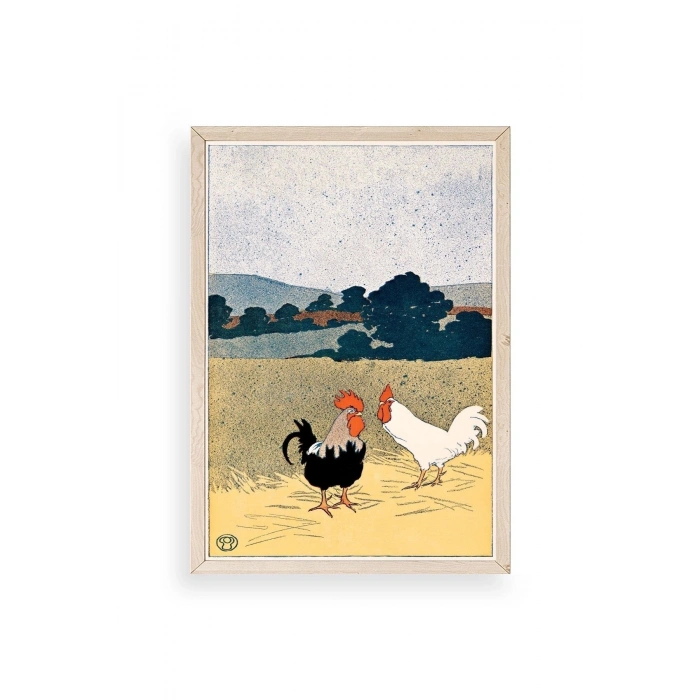 Edward Penfield Ahşap Çerçeveli Tablo 17 x 23