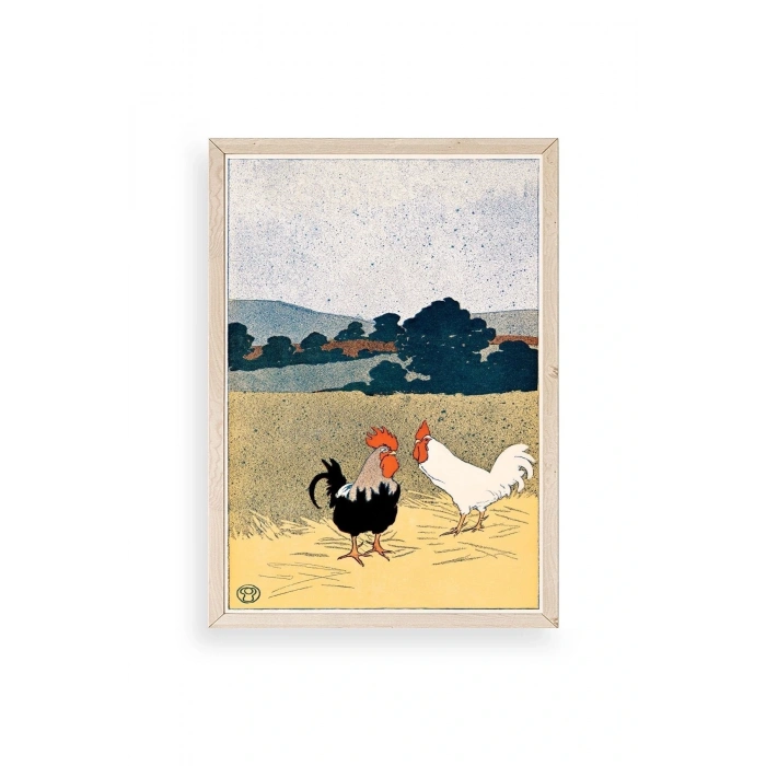 Edward Penfield Ahşap Çerçeveli Tablo 17 x 23