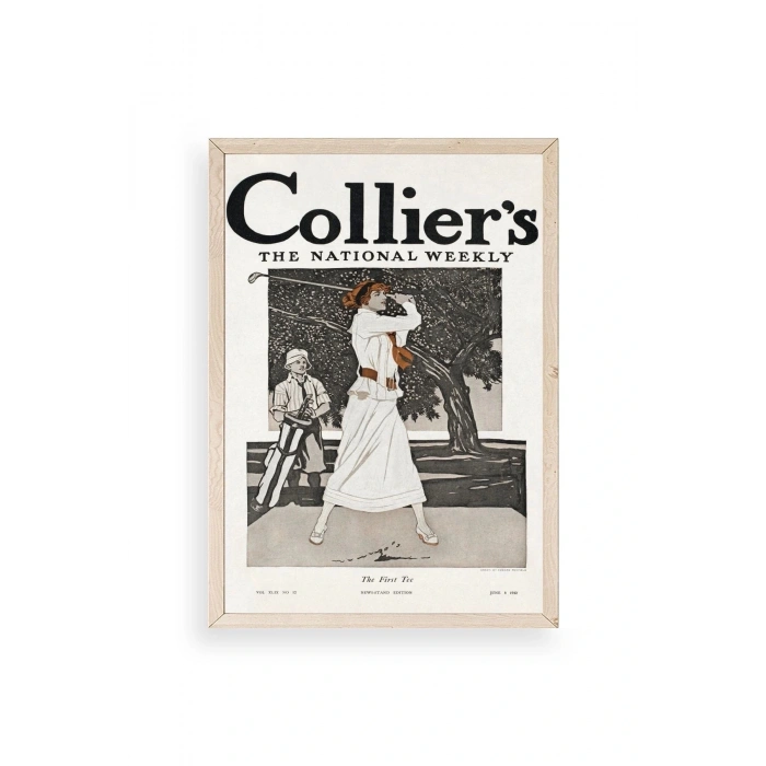 Edward Penfield Ahşap Çerçeveli Tablo 17 x 23