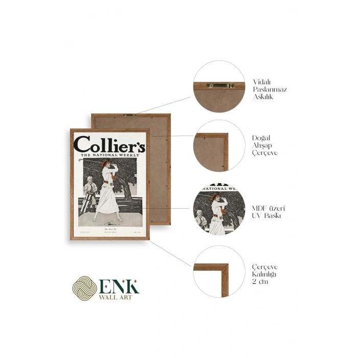 Edward Penfield Ahşap Çerçeveli Tablo 17 x 23