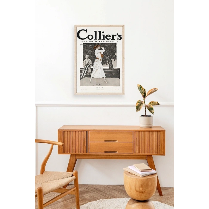 Edward Penfield Ahşap Çerçeveli Tablo 23 x 30