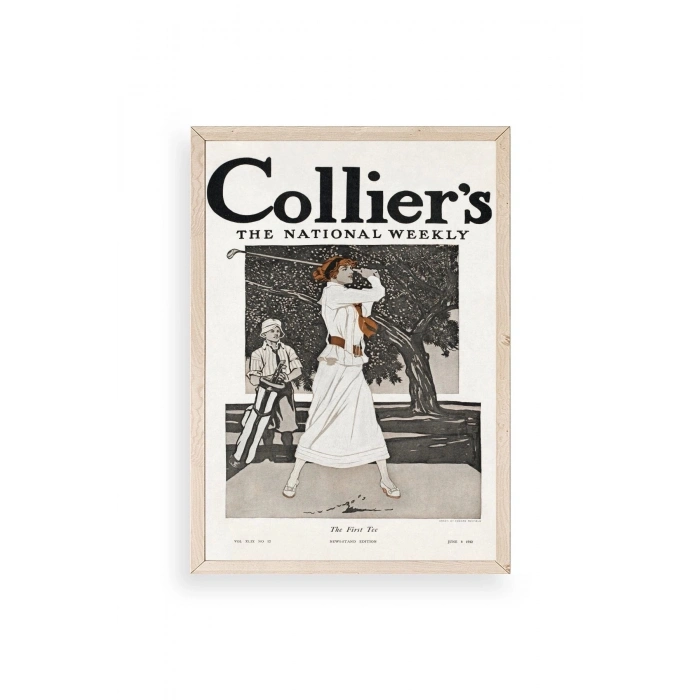 Edward Penfield Ahşap Çerçeveli Tablo 30 x 42