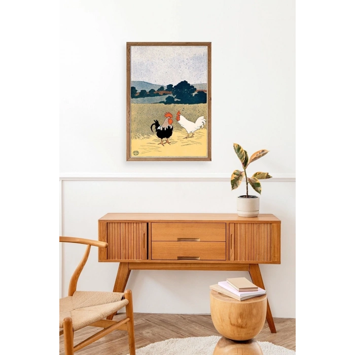 Edward Penfield Ahşap Çerçeveli Tablo 30 x 42