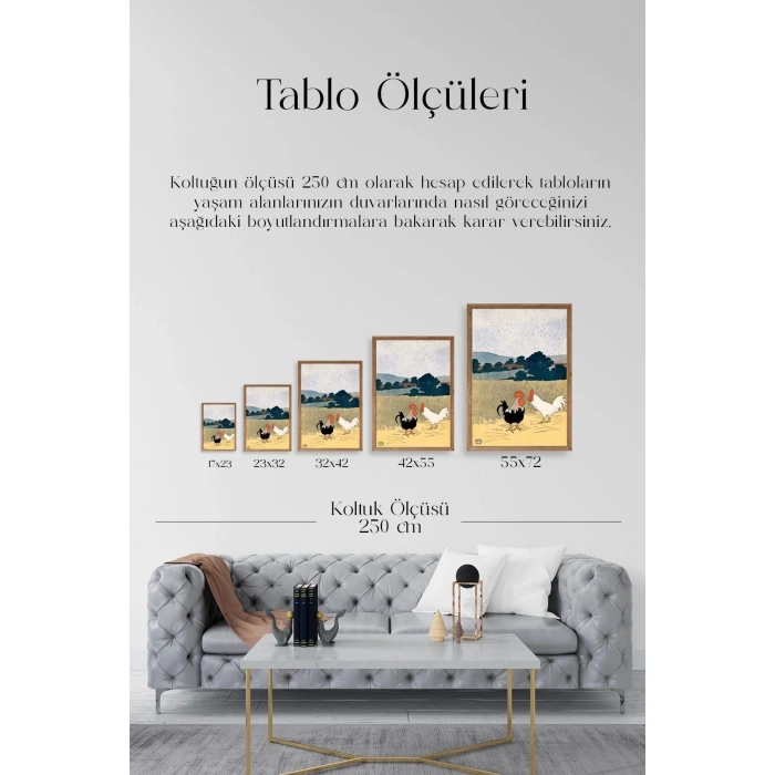 Edward Penfield Ahşap Çerçeveli Tablo 50 x 70