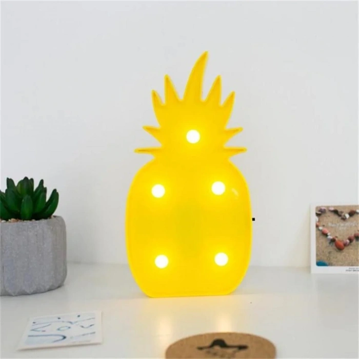 Eğlenceli Ananas Şeklinde Ledli Gece Lambası 1 Adet