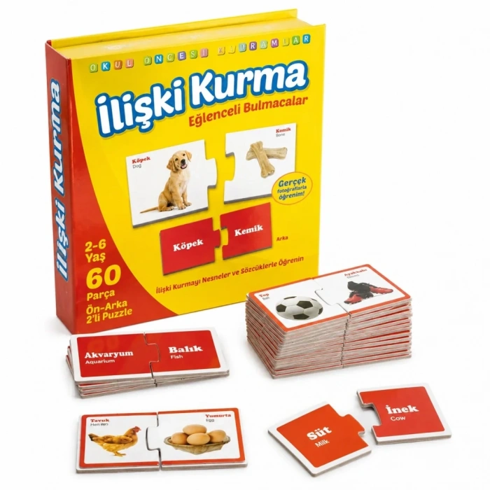 Eğlenceli Bulmacalar İlişki Kurma 2-6 Yaş 1 Adet