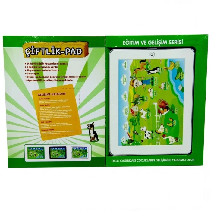 Eğlenceli Çiftlik Temalı Eğitici Pad 1 Adet