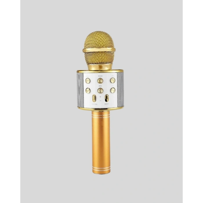 Eğlenceli Karaoke Mikrofonu Bluetooth Aux Girişli