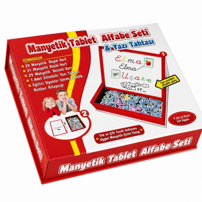Eğlenceli Manyetik Alfabeyi 1 Adet Tablet Seti