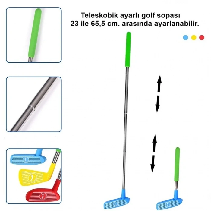 Eğlenceli Mini Golf Seti 1 Adet Ev İçin