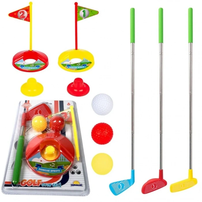 Eğlenceli Mini Golf Seti 1 Adet Ev İçin