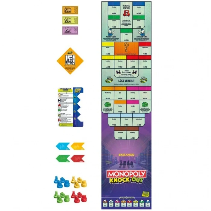 Eğlenceli Monopoly Knock Oyun Seti 1 Adet