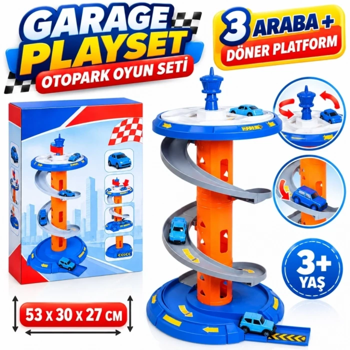 Eğlenceli Otopark Oyun Seti 1 Adet
