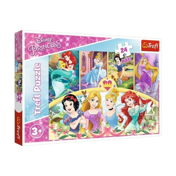 Eğlenceli Princess 24 Parça Maxi Çocuk Puzzle