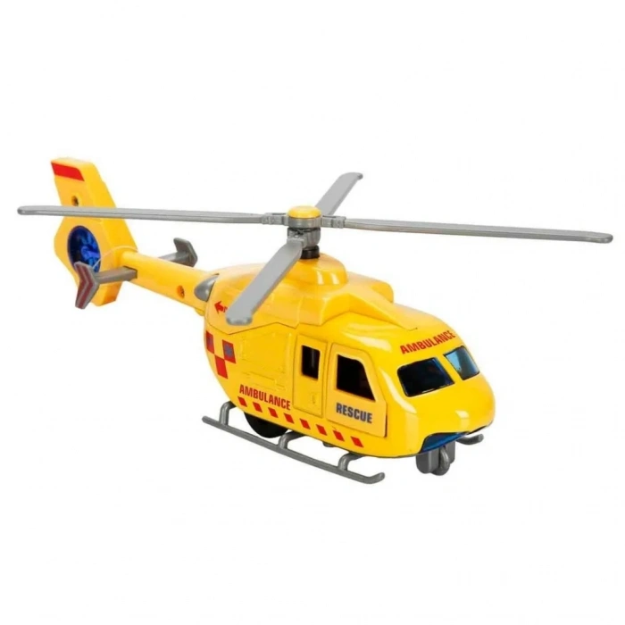 Eğlenceli Sesli Işıklı Çek Bırak Helikopter 1 Adet