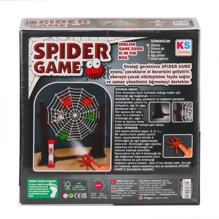 Eğlenceli Spider Game Tr-eng Oyun Seti