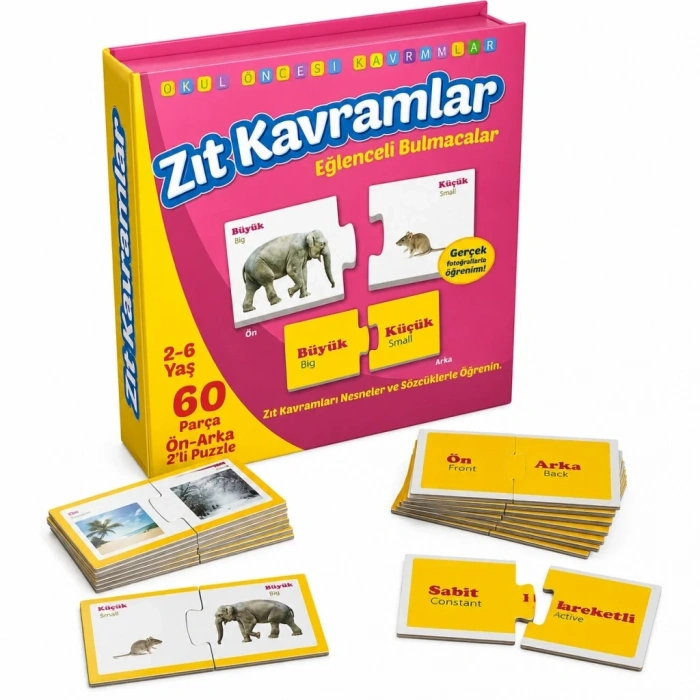 Eğlenceli Zıt Kavramlar Oyun Seti 1 Adet