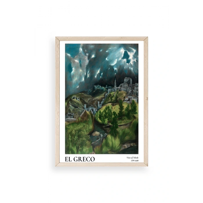 El Greco Ahşap Çerçeveli Tablo 23 x 30