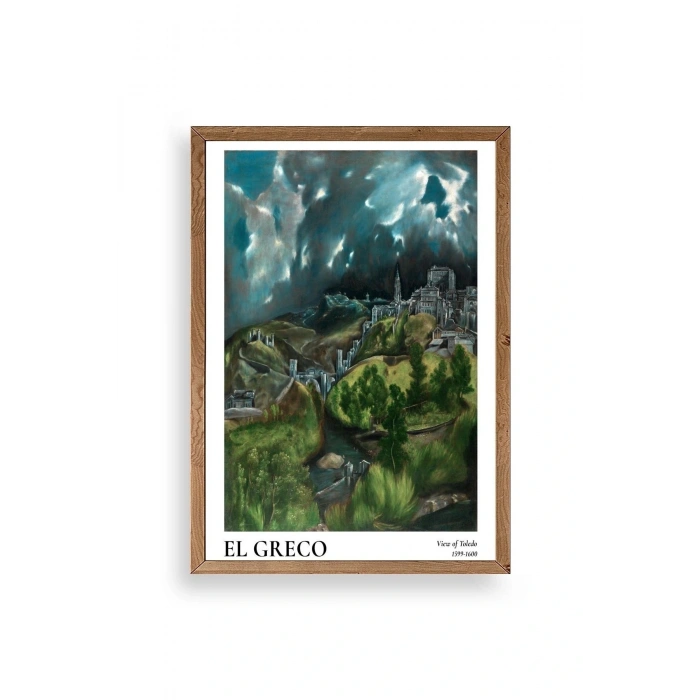 El Greco Ahşap Çerçeveli Tablo 30 x 42