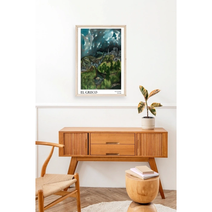 El Greco Ahşap Çerçeveli Tablo 50 x 70