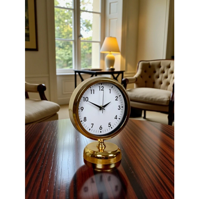 Elegance Gold 25 x 20 Cm Metal Masa Saati
