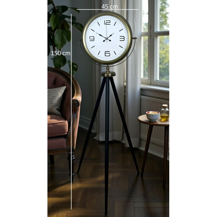 Elegant Vintage Tripod Ayaklı Saat