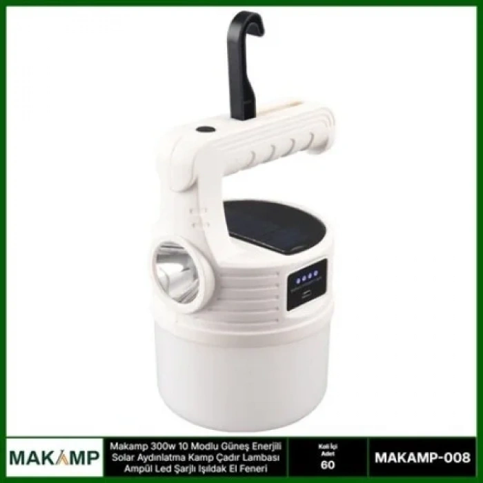 Ergonomik 300w 10 Modlu Kamp Çadır Lambası