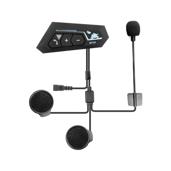 Ergonomik Bluetooth Kulaklık 5.0 Intercom Uyumlu Motosiklet
