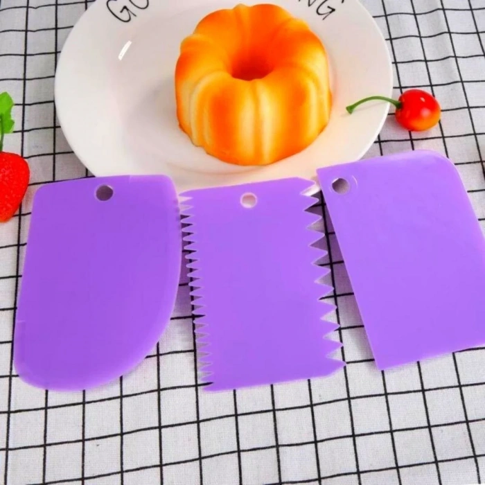Ergonomik Çok Amaçlı Pasta Hamuru Şekillendirme Seti 3 Parça