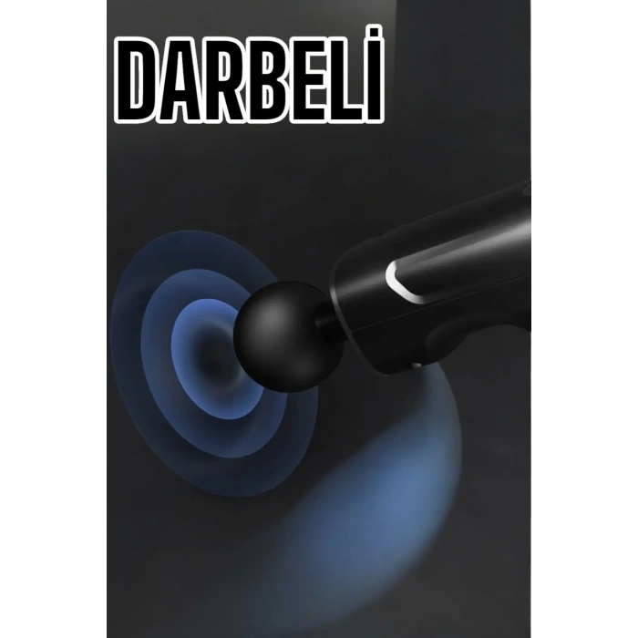 Ergonomik Kablosuz Masaj Aleti 4 Başlıklı Şarjlı