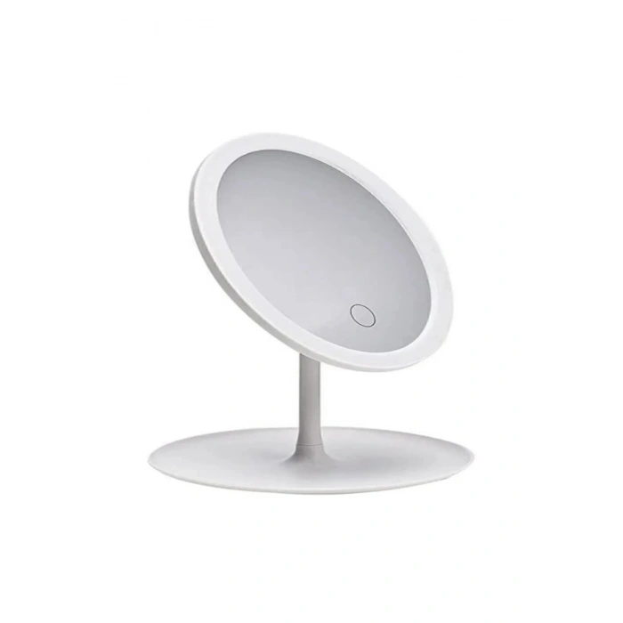 Ergonomik Yuvarlak Masa Üstü Led Makyaj