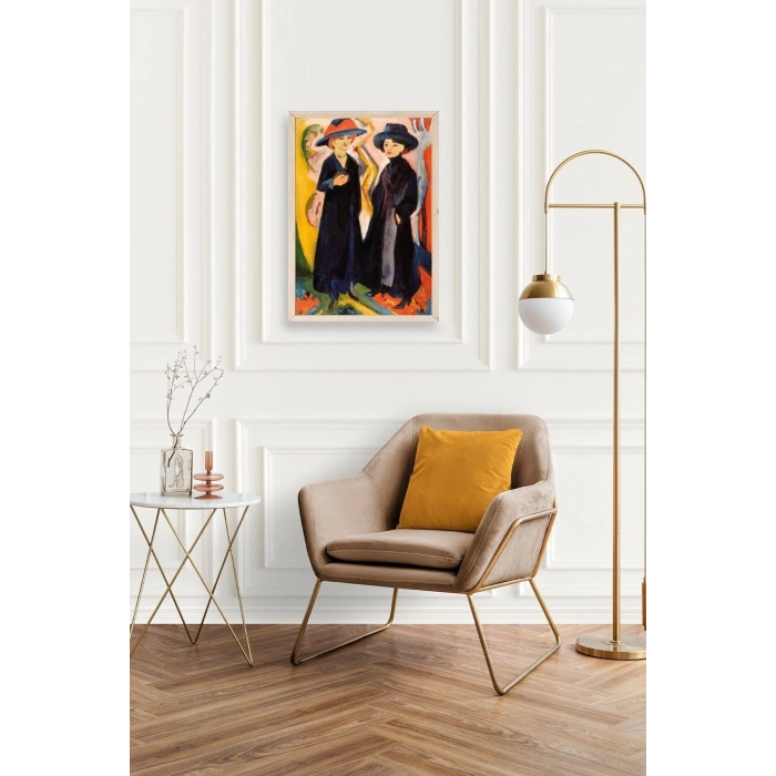 Ernst Ludwig Ahşap Çerçeveli Tablo