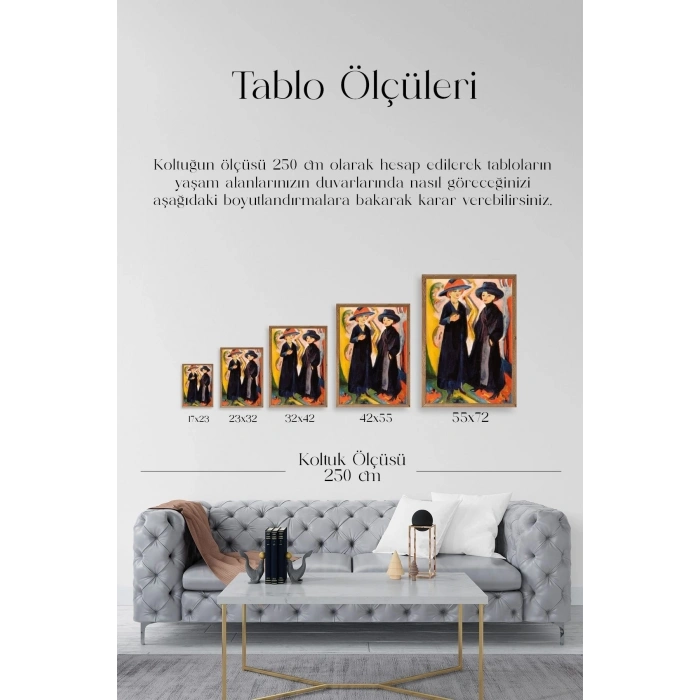 Ernst Ludwig Ahşap Çerçeveli Tablo 30 x 42