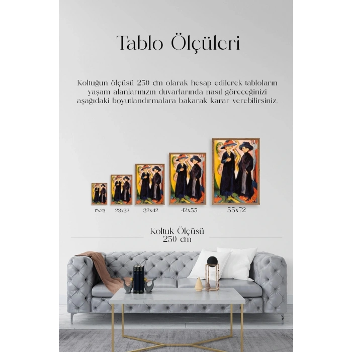 Ernst Ludwig Ahşap Çerçeveli Tablo