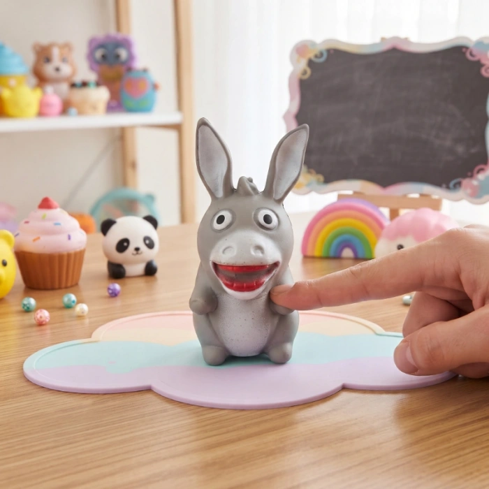 Eşek Tasarımlı Squishy - 12li Paket - Yumuşak Oyuncak
