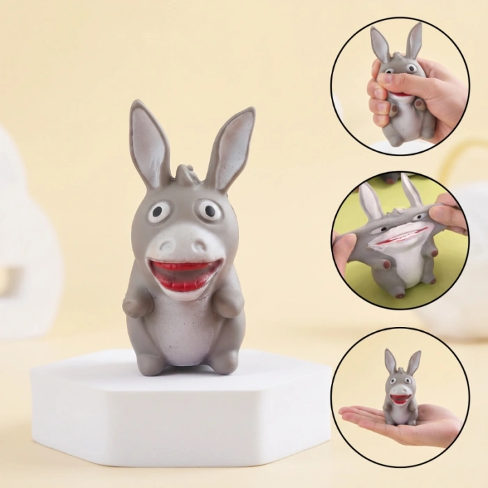 Eşek Tasarımlı Squishy - 12li Paket - Yumuşak Oyuncak