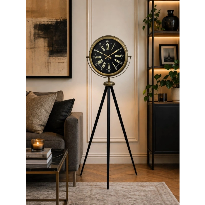 Vintage Splendor Tripod Floor Clock