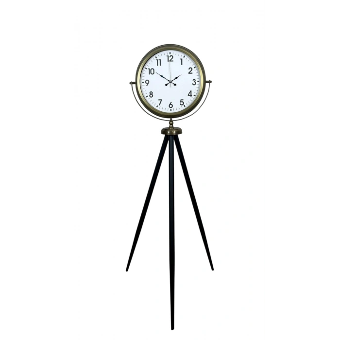 Eskitme Tripod Ayaklı Dekoratif Saat