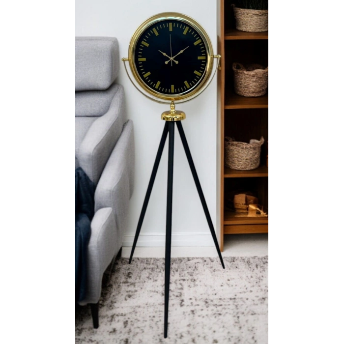Eskitme Tripod Ayaklı Dekoratif Saat