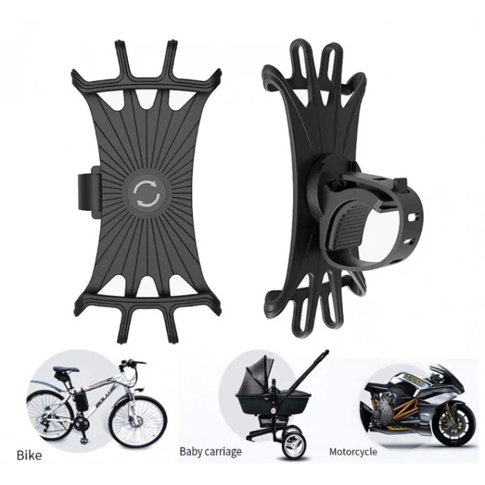 Esnek Silikon Örümcek Bisiklet Telefon Tutucu (5365)