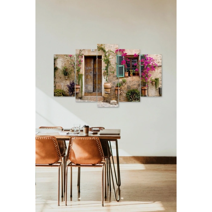 Ev Manzara 5 Parçalı Mdf Tablo 60 x 100