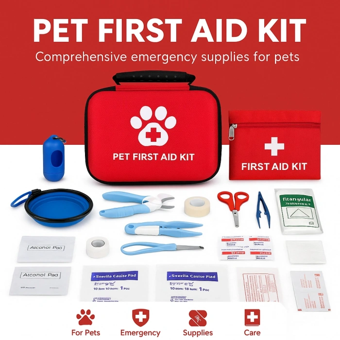 Pet Emergency Aid and Essentials Bag