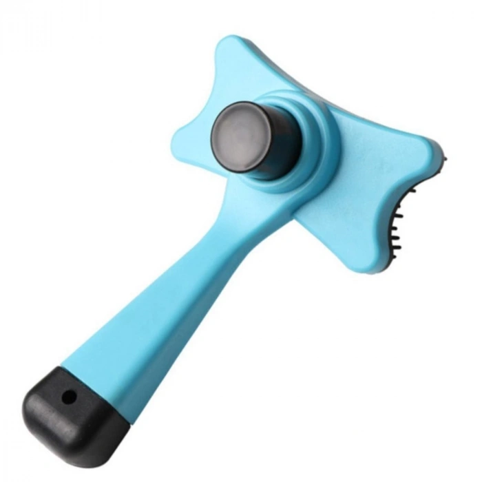 Evcil Hayvan Kedi Köpek Tüy Toplayıcı Otomatik Tuşlu Pet Tarak (5365)