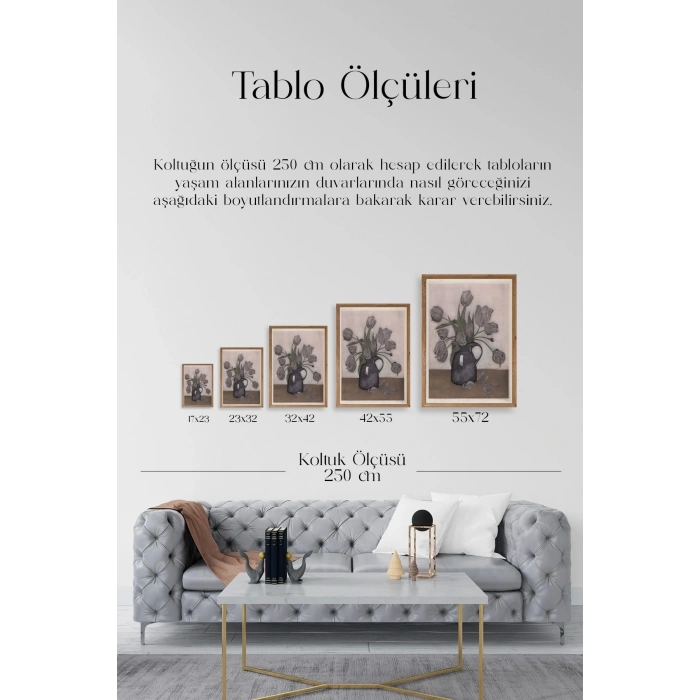 Everbag Ahşap Çerçeveli Tablo 17 x 23