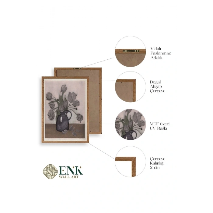 Everbag Ahşap Çerçeveli Tablo 23 x 30