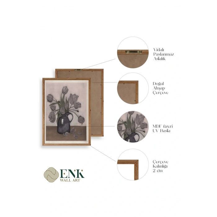 Everbag Ahşap Çerçeveli Tablo 50 x 70