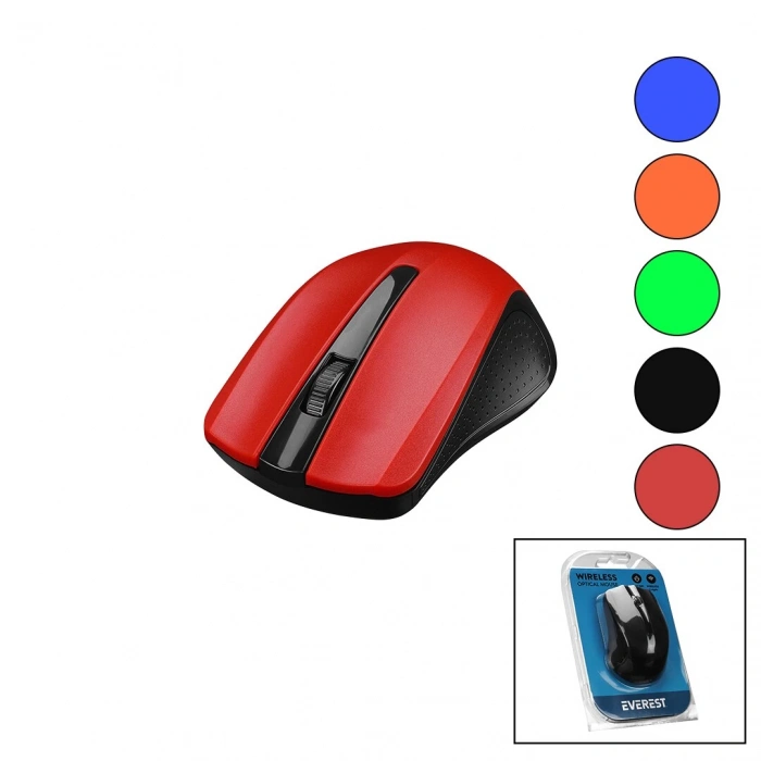 EVEREST SM-537  WİRELESS - KABLOSUZ  1600DPI USB OPTİCAL MOUSE  VAKUM AMBALAJ (5365)