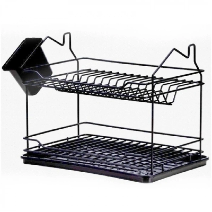 ,EVİM 2 KATLI TABAKLIK SİYAH (5365)