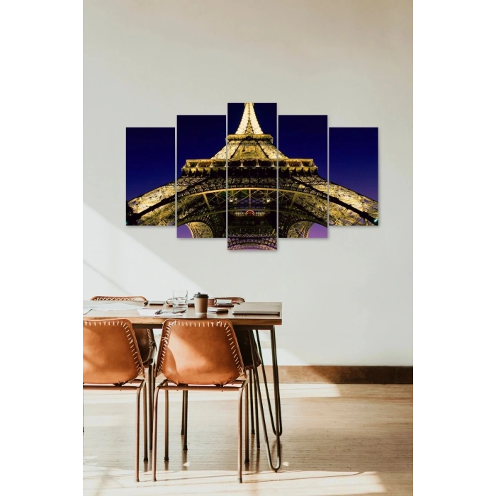 Eyfel Kulesi 5 Parçalı Mdf Tablo 60 x 100